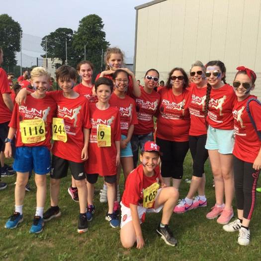 St Joseph's take part in the Lisburn Fun Run